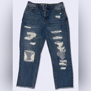 Vanilla Star Distressed Denim Boyfriend Jeans